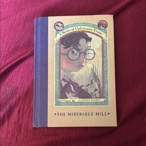 The Miserable Mill — A Series of Unfortunate Events Hardcover (Beige & Purple)